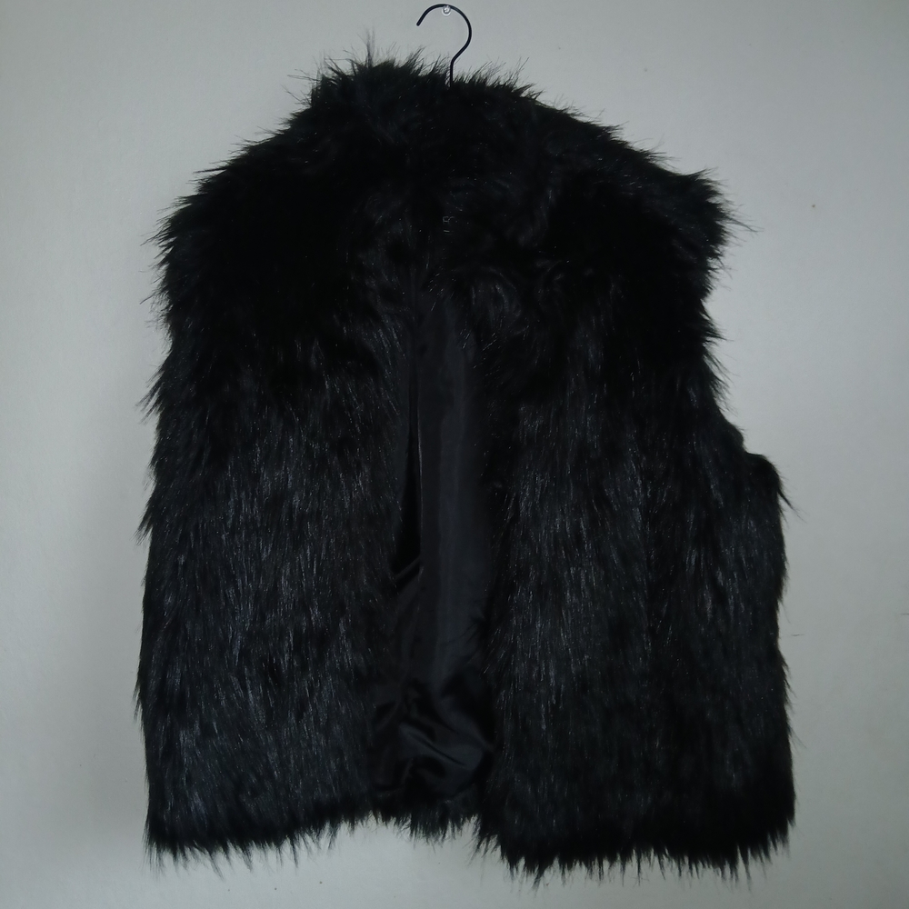 Forever 21+ Black Faux Fur Vest